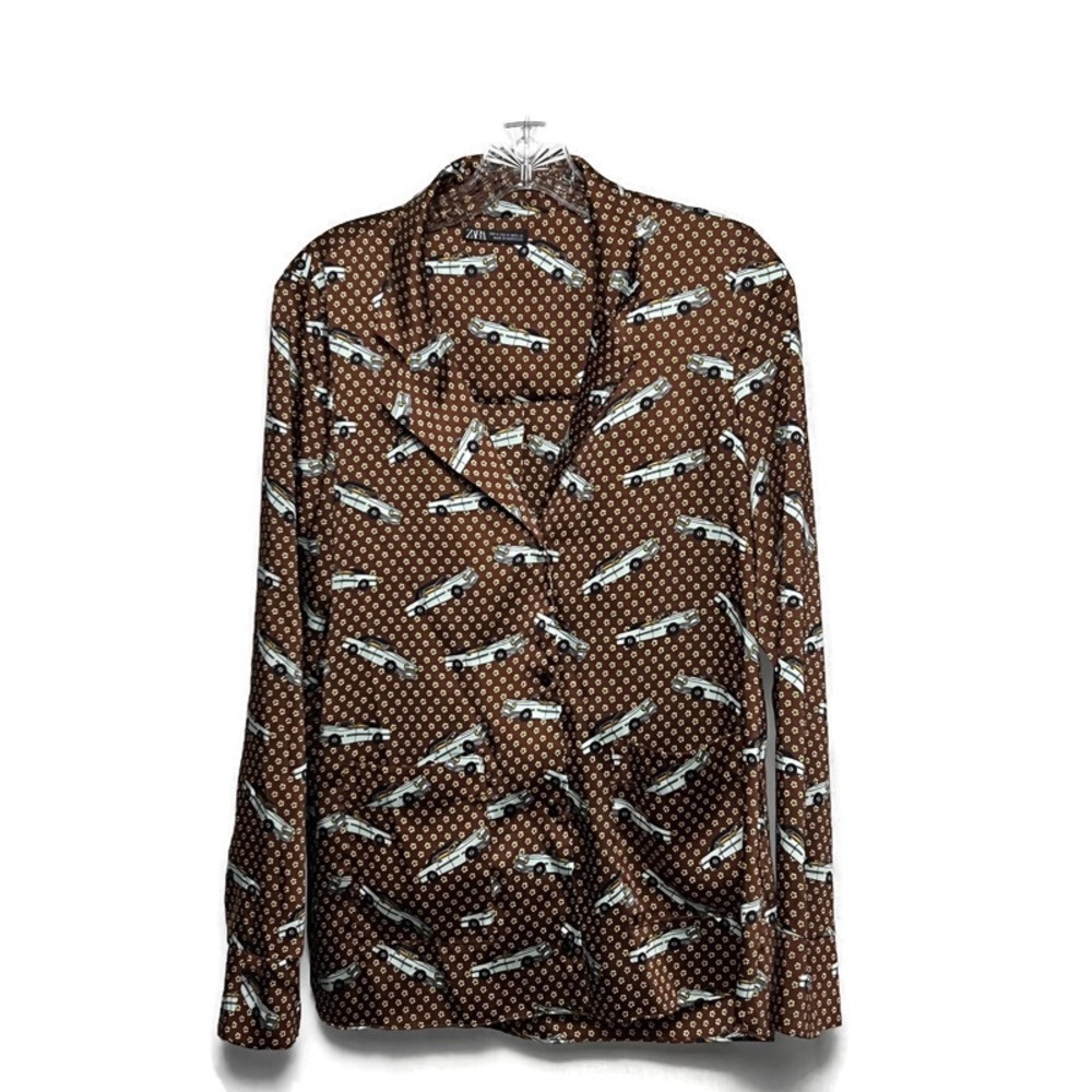 Zara Antique Car Blouse